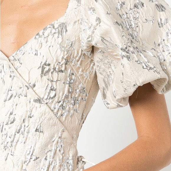 Jonathan Simkhai Taylor puff sleeve top - Picture 3 of 7